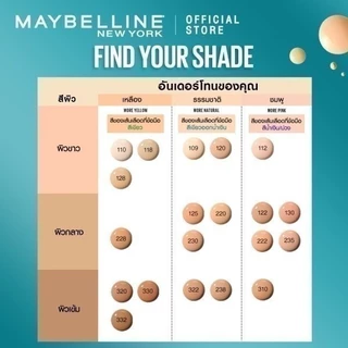 [แพ็กคู่] MAYBELLINE FIT ME MATTE & PORELESS LIQUID FOUNDATION เมย์เบลลีน รองพื้นคุมมัน ฟิต มี แมท แอนด์ พอร์เลส