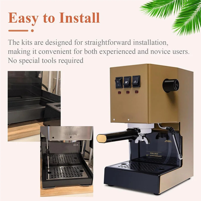 Low Profile Thin Drip Tray & Hole Steam Tip & Spring Modification Kit, สําหรับเครื่องชงกาแฟเอสเปรสโซ