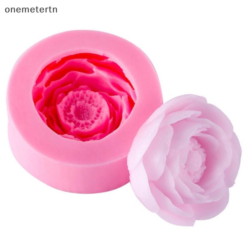 Oyr Peony ดอกไม้สบู่แฮนด์เมดซิลิโคนแม่พิมพ์ทําเทียนแม่พิมพ์ Fondant เค้กตกแต่ง N