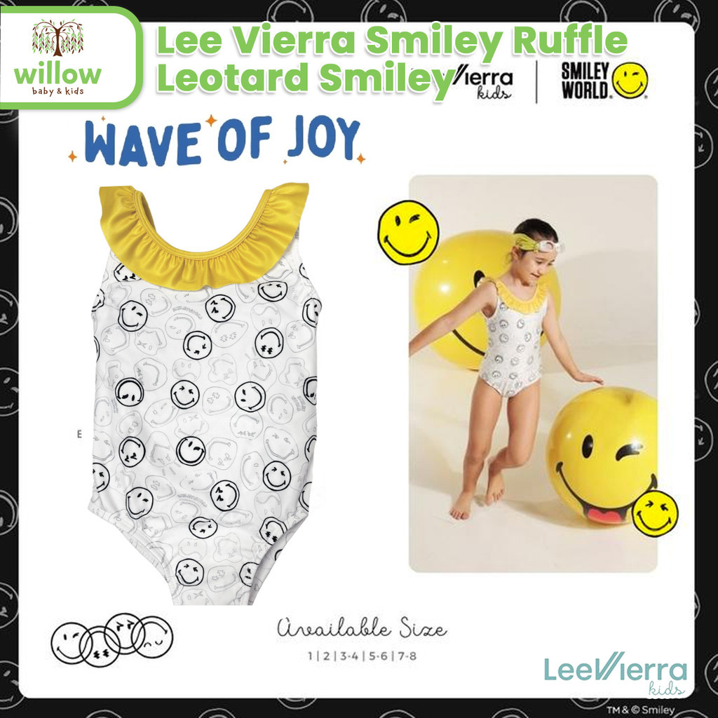 ชุดว่ายน้ําเด็ก - Lee Vierra Smiley Ruffle Leotard Smiley