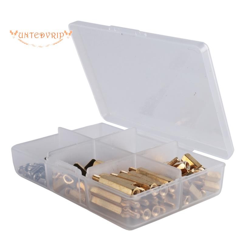 [Quick U]เครื่องมือติดตั้ง 120 ชิ้นสําหรับ 4 รุ่น B/3B+/3B M2.5 Series ฐานสิบหกคอลัมน์ทองเหลือง/ถั่ว