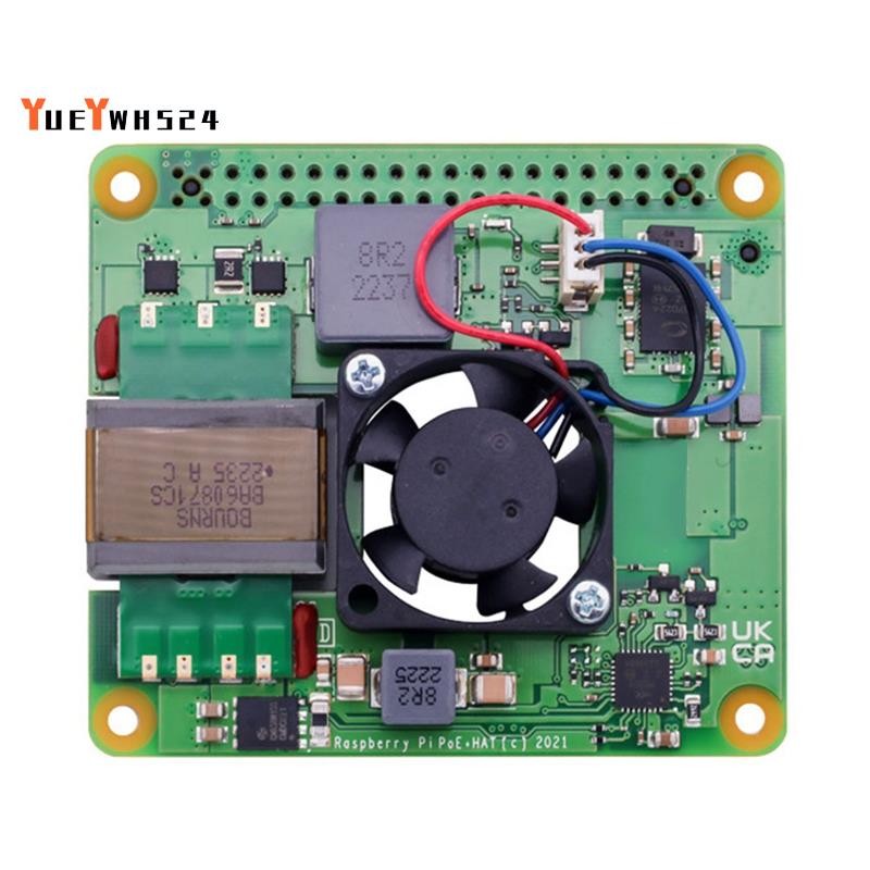 [ขายดี Y4]สําหรับ 4 & 3 B+ PoE+ HAT Power over Ether, ขยายบอร์ด Moudl รองรับ 802.3af/At
