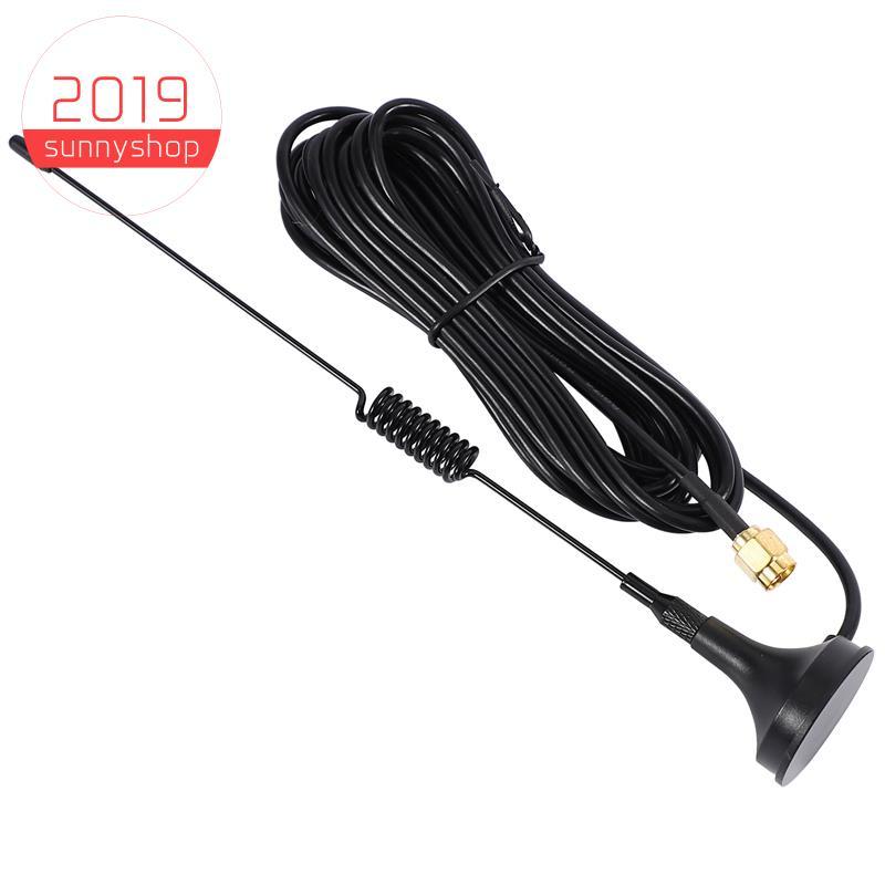 [sunnyshop2019]4G Monopole เสาอากาศดูดถ้วยแม่เหล็ก 3Meter Sma เสาอากาศความสูง 31 ซม. 10Dbi Gain Rg17
