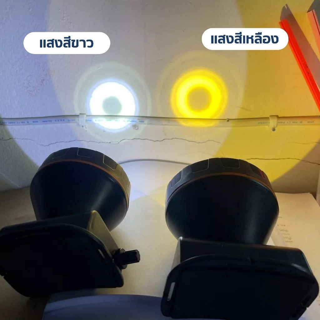 ไฟฉายคาดหัว ไฟฉายคาดศรีษะ ไฟฉายแรงสูง  RH-5108 หลอด LED 1800 W ส่องไกล 2000 เมตร - รูปที่ 2