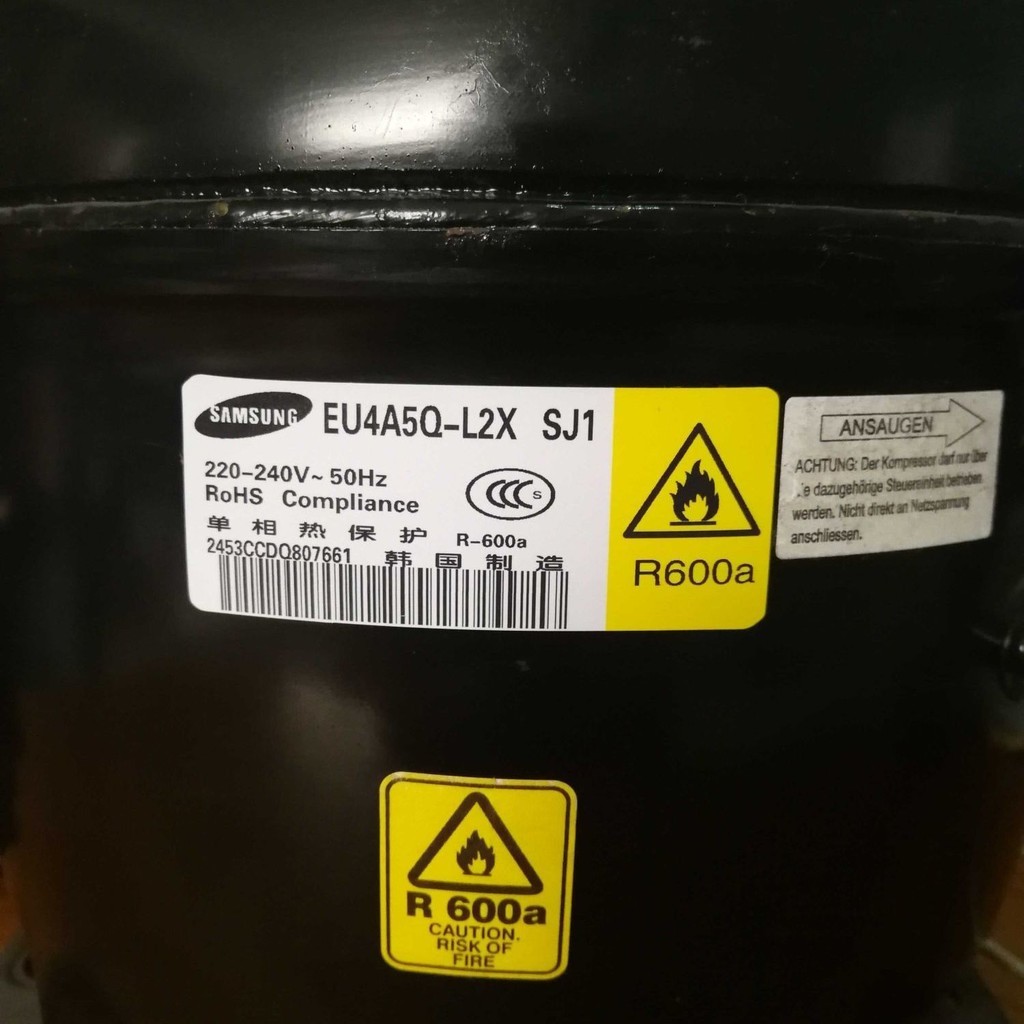 ตู้เย็นซัมซุง คอมเพรสเซอร์อินเวอร์เตอร์ EQ4A5Q-L2X E01 EU4A5Q-L2X-L2Y R600A