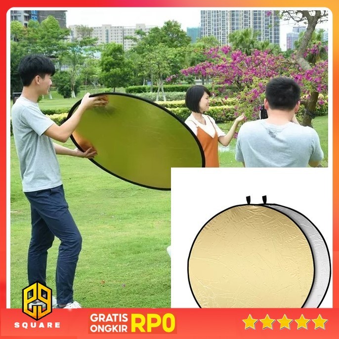 CAHAYA TaffiSTUDIO 2-in-1 สตูดิโอถ่ายภาพแบบพกพาแบบพับได้ Reflector - GO11 Original 99 Square
