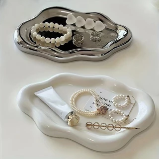ถาดเครื่องประดับ ดอร์อฟ3,แผ่นเก็บขนาดเล็กรูปเมฆ,เครื่องประดับพลาสติกสร้างสรรค์จานนาฬิกา/กุญแจการจัดเก็บ
