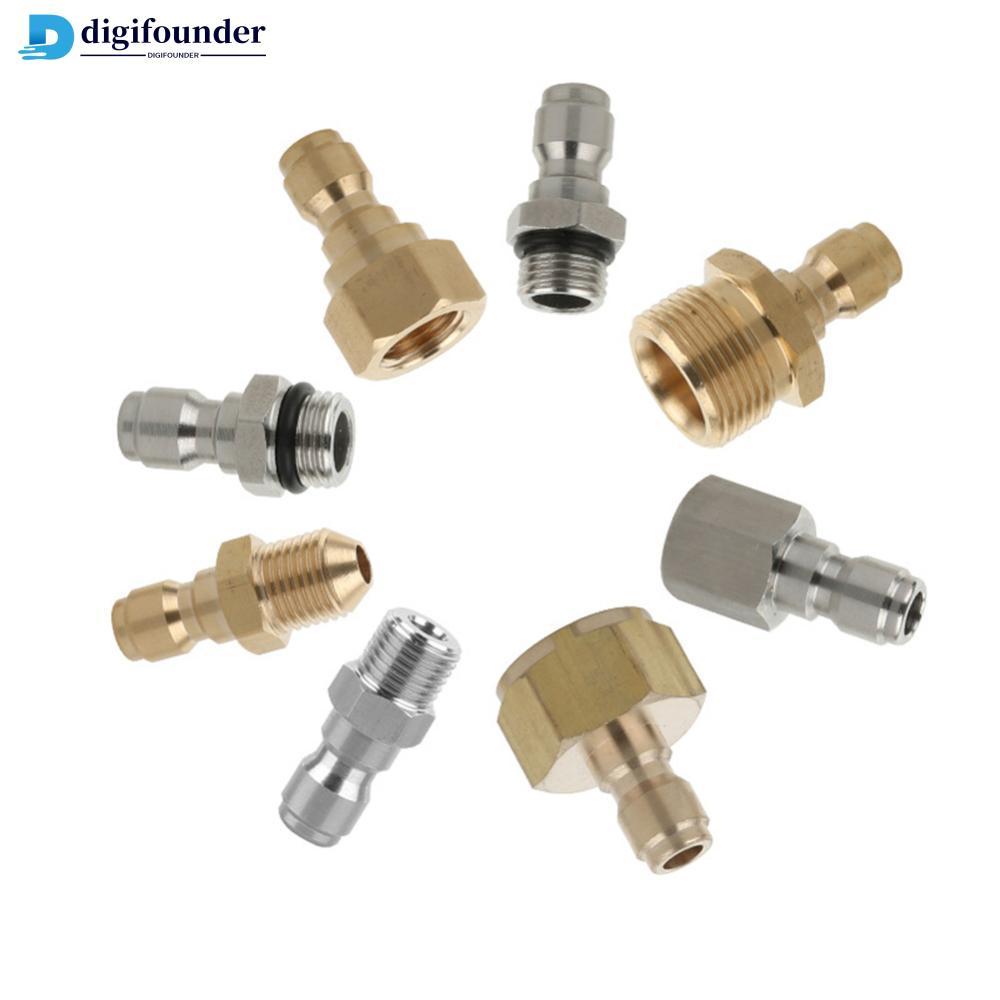 DIGIFOUNDER 1 ชิ้น 1/4 "Quick Connect Coupler Adapter-Car Clean เครื่องซักผ้าความดัน Connector W8X9
