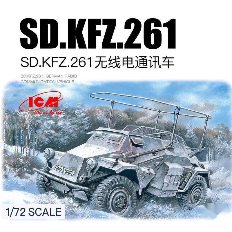 Toy Vivi ICM Assembled Car 72441 1/72 Sd.Kfz.261 Wireless Power Pass 250825 MGWC