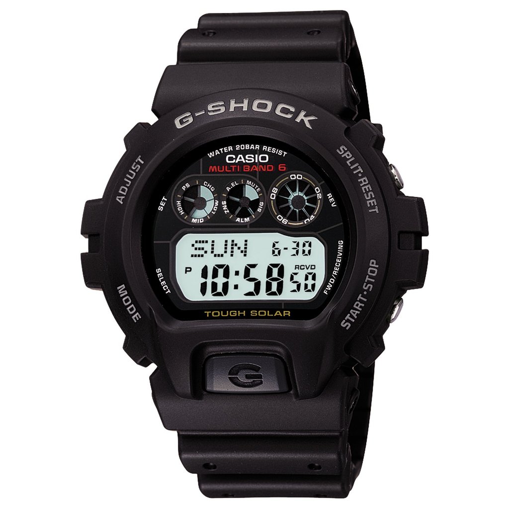 แบรนด์ CASIO นาฬิกาข้อมือ G-SHOCK GW-6900-1JF ระบบพลังงานแสงอาทิตย์ ระบบรับสัญญาณวิทยุกันน้ำ 20ATM ด