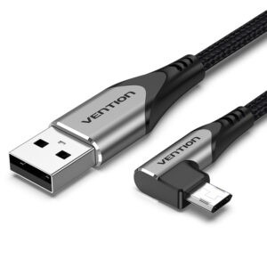 Vention สาย Micro USB 90 องศา Angle Fast Charge สําหรับสมาร์ทโฟน
