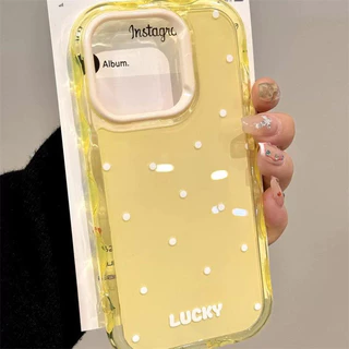 Polka Dot lucky สําหรับกรณี iphone 17promax 17 16promax 16pro 15promax 15pro 15 14promax 14pro 13promax 13pro 13 12pro 12promax 12 11promax 11