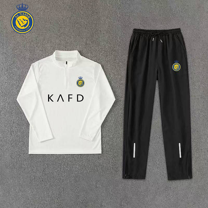 【Ready Stock】 New Quick-Drying Semi-Zipped Stand Collar Long Sleeve Competition Training Clothes Sui