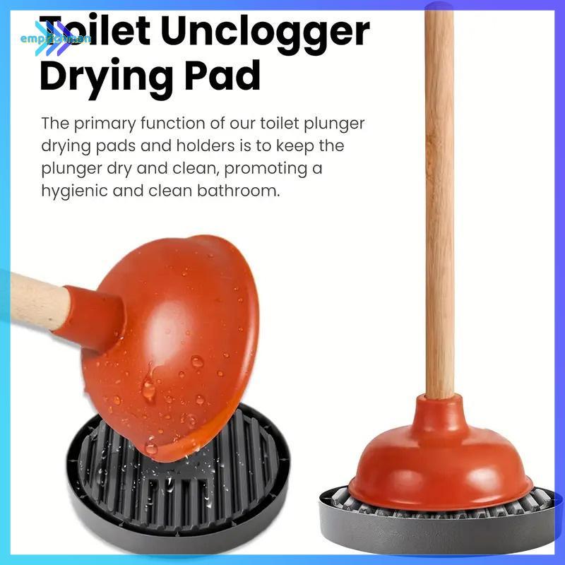 EPMN> ห้องน้ํา Plunger ผู้ถือ Generic Plunger ถาด Plunger ผู้ถือจับหยดทําความสะอาดง่าย Plunger Dryin