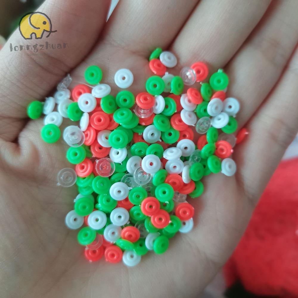 LONNGVO ลูกปัดตกปลา, Stoppers พลาสติกครึ่งรอบ Stopper ลูกปัด, ครึ่งรอบ Sea Glowing Ball ตกปลา Stoppe