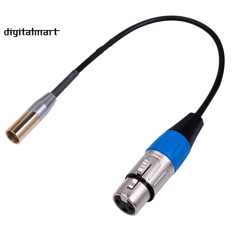 REXLIS 1FT Mini XLR ชายเป็น XLR หญิงอะแดปเตอร์สาย, 3 พิน Mini XLR ถึง XLR วิดีโอสาย, สําหรับ BMPCC 4K BMPCC 6K กล้อง