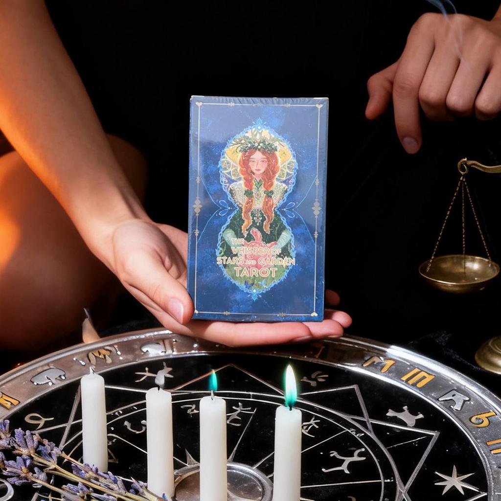 กระซิบของดาวและสวนไพ่ทาโรต์วิญญาณกระดาษแม่มดฟอร์จูนเรียกเข้าด้วยกันบัตรอ่านอาชีพเริ่มต้นตาเยน - รูปที่ 3