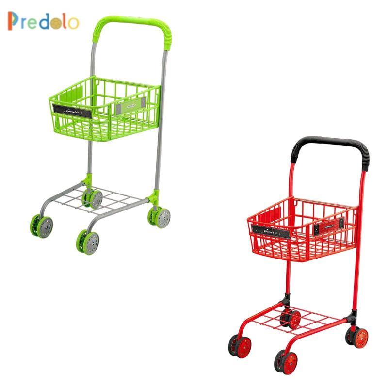 [Predolo] Mini Shopping Corcery Cart Children Shopping Reals Storage Tiny Utility Cart for Children