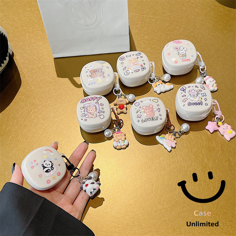 สําหรับ Baseus Bowie WM01 WM02 เคส Case หูฟังน่ารักแฮนด์เมด Di panda ดอกไม้ผีเสื้อ