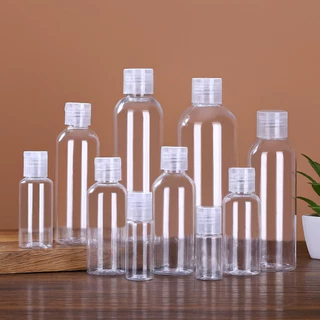 ขวดบีบฝาป๊อกแป๊ก ขนาดพกพา 10-100ml ขวดใส่สบู่ ยาสระผม โลชั่น ขวดพลาสติกแบบบีบ 1 ชิ้น