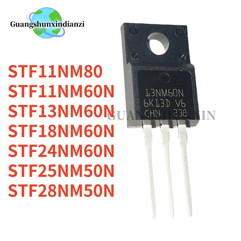 5PCS STF11NM80 F11NM80 STF18NM60N F18NM60N STF11NM60N STF13NM60N F13NM60N STF28NM50N STF25N F24F50N 