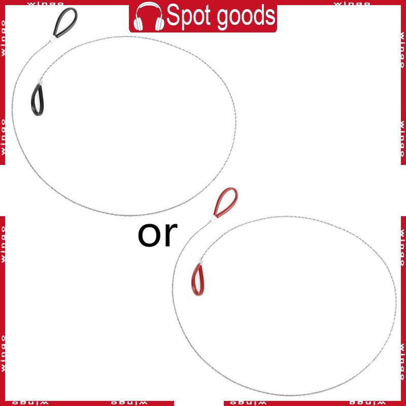 WIN 74 ซม.ความยาวเหล็กโลหะคู่มือเลื่อยโซ่เลื่อยลวด Scroll ฉุกเฉิน Travel Outdoor Camping Survival เค