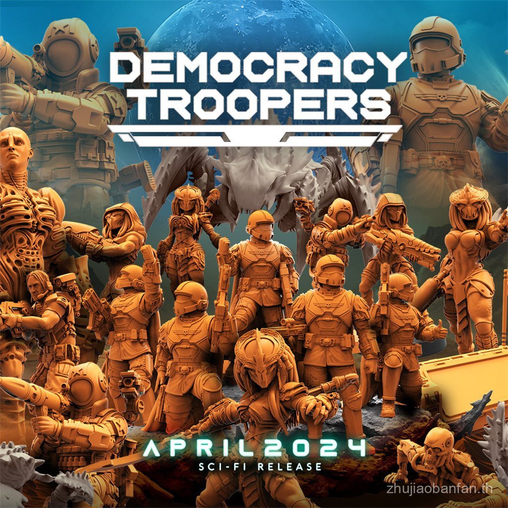 [Jagged VS Hell Submariner] Samurai Insect Ranger Jagged T800 John Wick DND Chess Piece Model