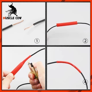 MUSCLE COW ท่อหดกันน้ำหลายสี 310/560/800 ชิ้น พร้อมกล่อง สำหรับป้องกันและจัดสายไฟ
