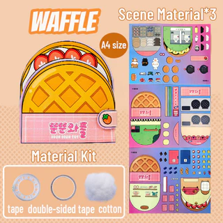 GeeToy【ชุด 4 ชิ้น - ประหยัดสุดๆ】โมเดลอาหารสำหรับเด็กสุดน่ารัก ของเล่นเสริมพัฒนาการ DIY