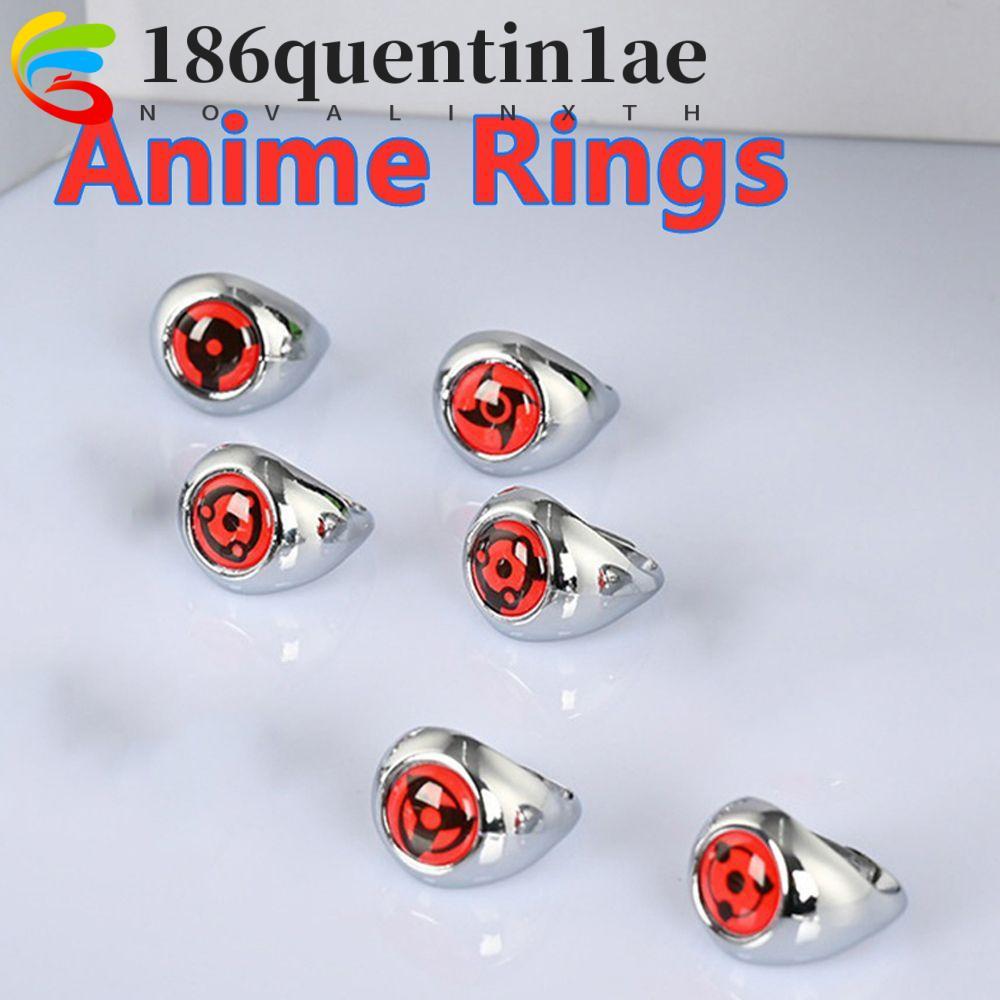 แหวนคอสเพลย์ QUENTIN1AE แฟชั่นญี่ปุ่น Naruto Uchiha Itachi อุปกรณ์คอสเพลย์