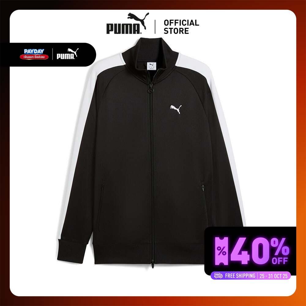 PUMA T7 ALWAYS ON Track Jacket - เสื้อแจ็คเก็ต Male - Black - 62958701