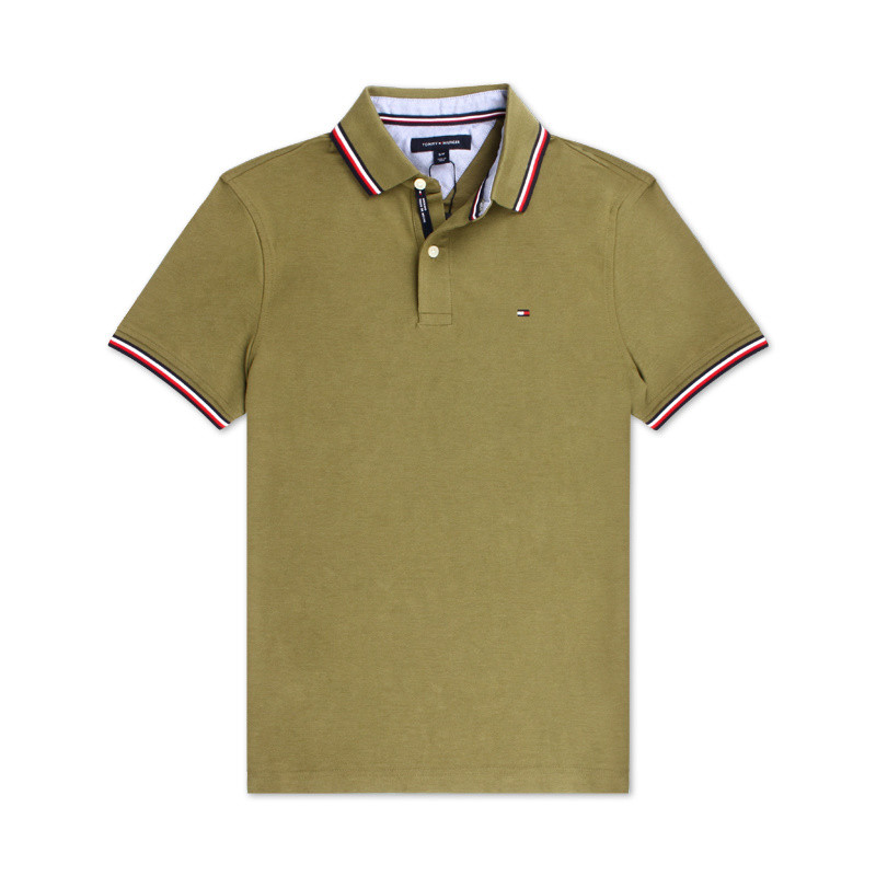 TOMMY HILFIGER เสื้อโปโล สำหรับผู้ชาย ลาย 78J2653