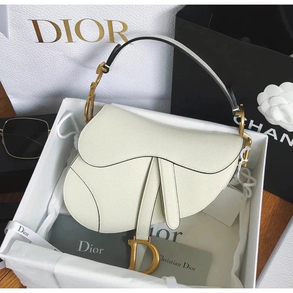 
กระเป๋าอาน DIOR DIOR Palm Pattern สีขาว|W
