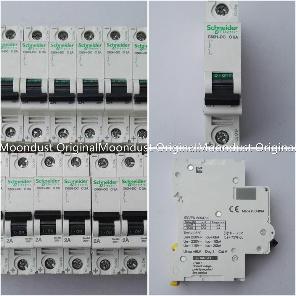 Schneider C60H-DC 1P 2A 10A 250VDC Circuit Breaker DC Air Switch การต่อรองรายละเอียด