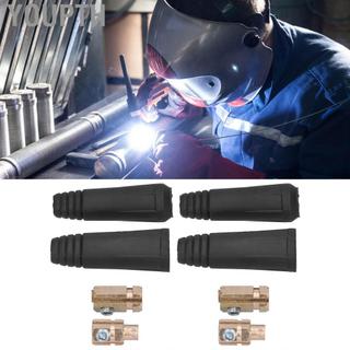 youpth Welding Quick Coupler Connector Sun Proof อุณหภูมิสูง 200A 10 25mm²สายเคเบิลพร้อมยางและทองเหลืองสำหรับเชื่อมต่อ