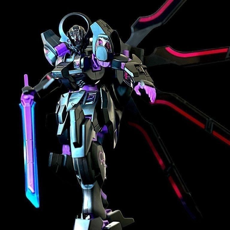 Jms Mold Set h Black Neon Purple Warrior Mobile Suit Gundam Model Assembly Mercury Witch Mecha