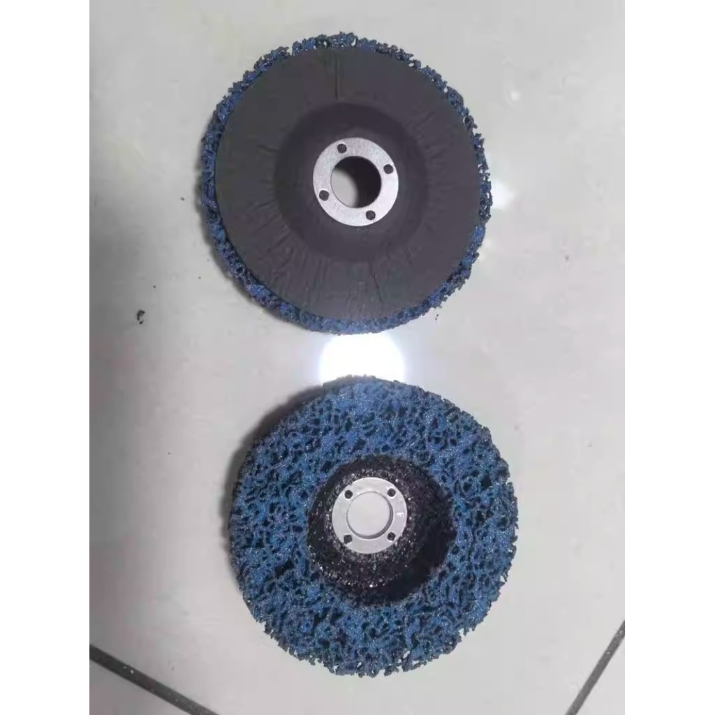 ไม่กินเนื้อเหล็ก 4 นิ้ว ลูกขัดสาหร่าย ใบขัดลอกสีและสนิม 10 ชิ้น ใช้กับสว่าน ขัดสนิม ขัดผิวเรียบ ลูกขัดเงา ใยขัดสาหร่าย - รูปที่ 5