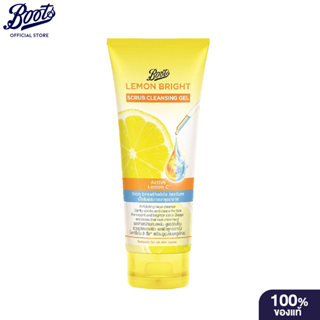 Boots Lemon Bright Scrub Cleansing Gel 100Ml บู๊ทส์ เลมอน ไบ…