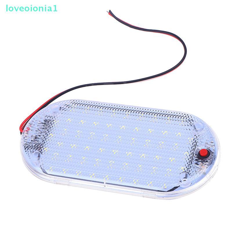 loveoionia1 60LED 12V-85V LED รถโดมหลังคาเพดานโคมไฟอ่านหนังสือภายในไฟหลังคารถรถยกความสว่างสูง Cabin 