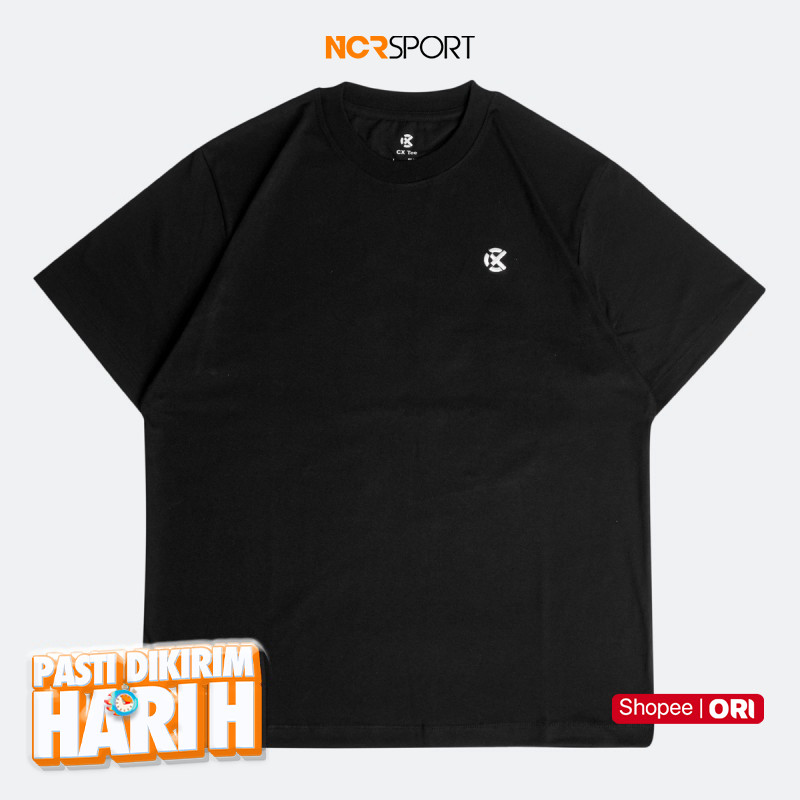 NCR SPORT Original CX-S Champx CX-tee เสื้อบาสเก็ตบอลลายโลโก้สีดํา020103-001