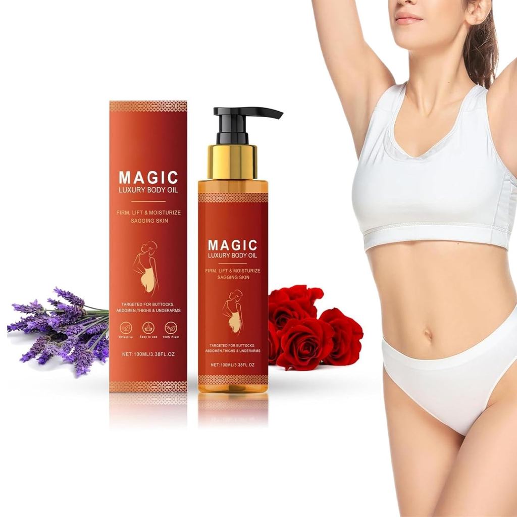 Magic Body Strafting Oil, liora life lifting cöl, 2 Stück Glow Remedy Oil Strafft Und Hebt lffe Haut