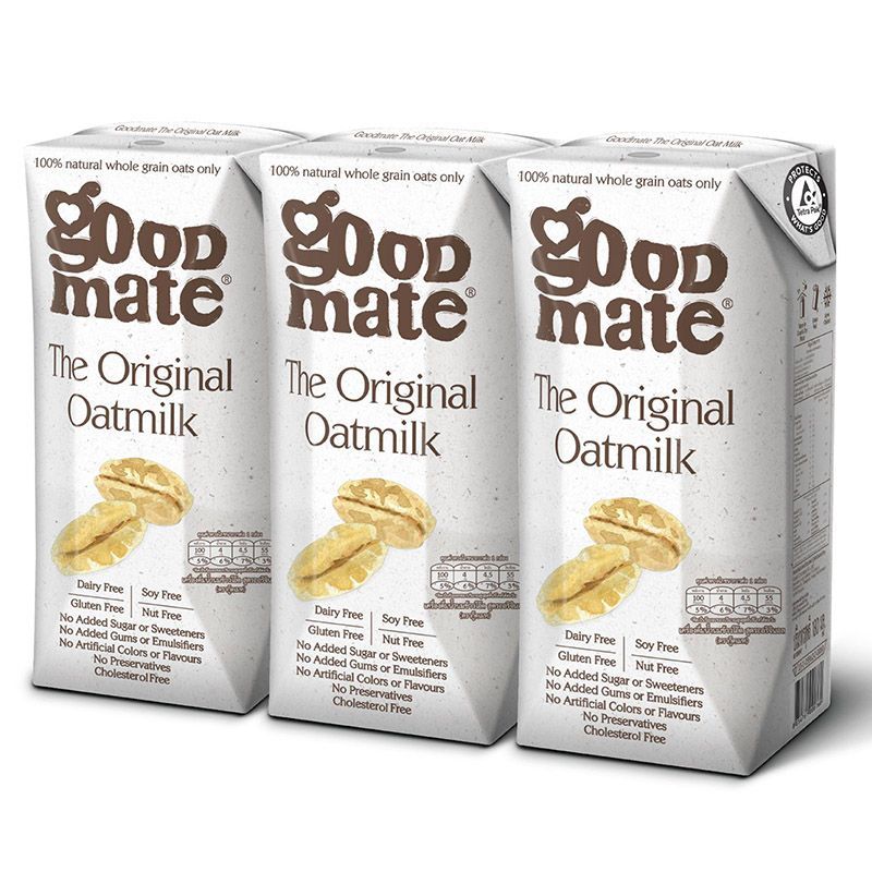 กู๊ดเมทน้ำนมข้าวโอ๊ตสูตรออริจินอล 1000มล. Goodmate The Original Oat Milk 1000ml. [หมายเลขบาร์โค้ด 8854761000937 ]