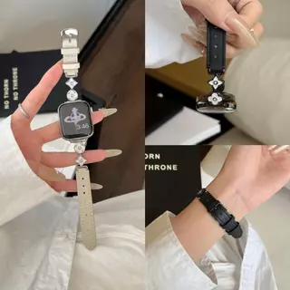 สายนาฬิกา สายหนัง บางเฉียบและหรูหรา ดีไซน์สวยอะไหล่หลุย สำหรับ AppleWatch SmartWatch มีหลายสี/ขนาด พร้อมส่งในไทย