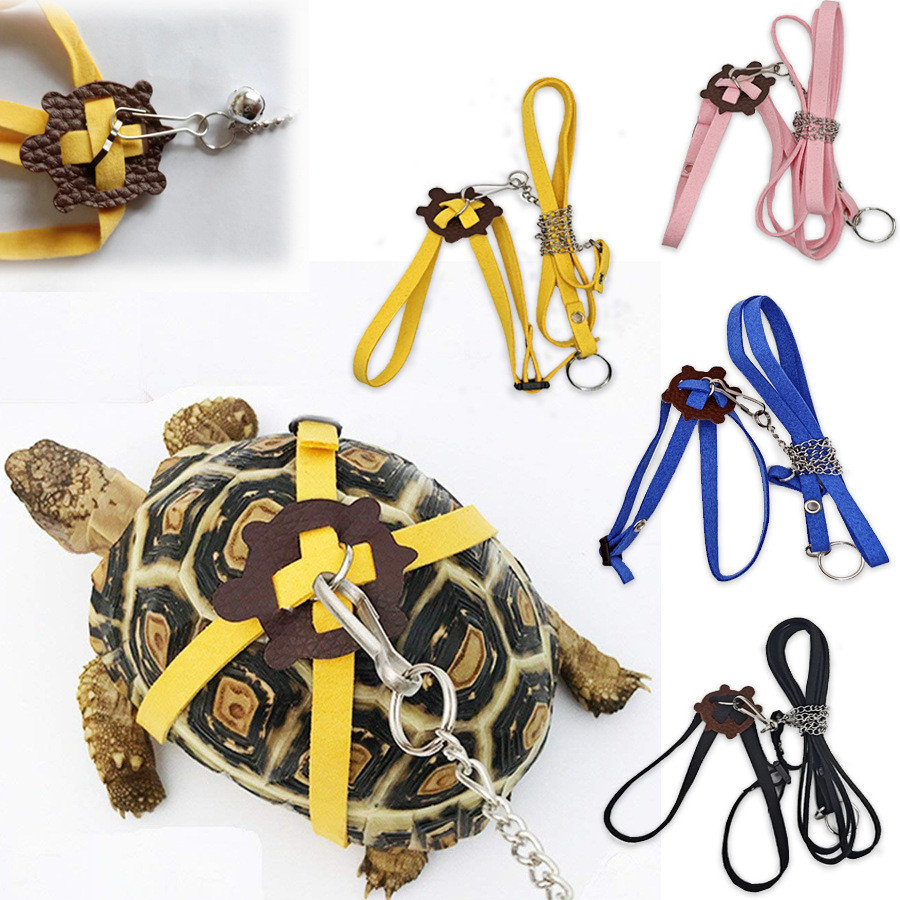 Pet Turtle Outing Traction Rope Walking Turtle ปรับขนาดได้ หลากสี Turtle Chest Vest Supplies 26.. 4R