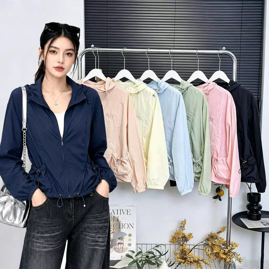 mayura stores No.Mei011 เสื้อคลุมแขนยาวกันแดดUV มีฮู้ดคลุมศีรษะ ผ้าบางเบาสวมใส่สบายไม่ร้อน ดีไซน์สวย เสื้อผ้าแฟชั่น