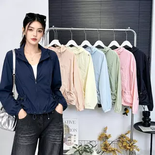 mayura stores No.Mei011 เสื้อคลุมแขนยาวกันแดดUV มีฮู้ดคลุมศีรษะ ผ้าบางเบาสวมใส่สบายไม่ร้อน ดีไซน์สวย เสื้อผ้าแฟชั่น