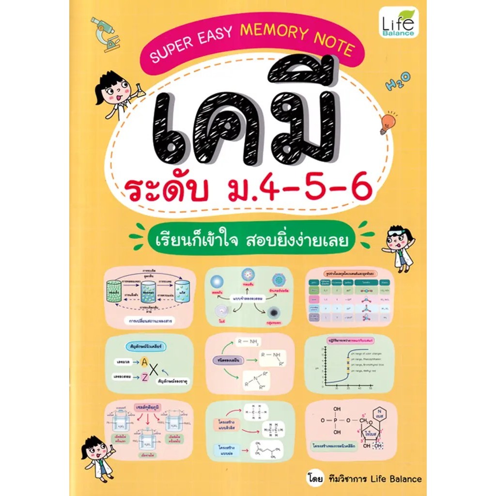 Se-ed (ซีเอ็ด) : หนังสือ Super Easy Memory Note เคมี ระดับ ม.4-5-6 เรียนก็เข้าใจ สอบยิ่งง่ายเลย