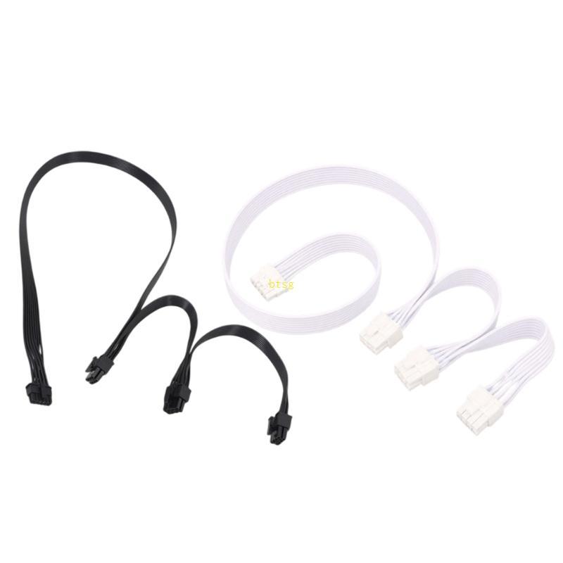 Btsg ปัจจุบัน 12VHPWR ถึง Triple 8Pin GPU Cable ฉนวนกันความร้อน PVC ความทนทานอย่างปลอดภัย