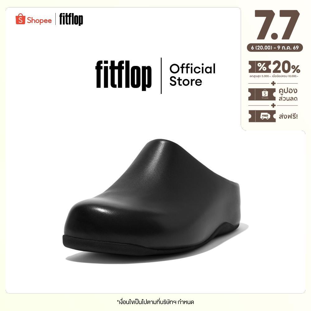 FITFLOP SHUV LEATHER รองเท้าแตะแบบสวมผู้หญิง รุ่น 268-001 สี BLACK