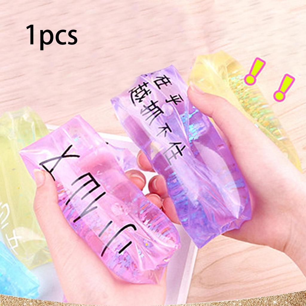 [Qklmdt] Water Wigglers Glitter ตกแต่งลื่น Squishy Wiggler Tube Tricky Water Snake Fidget ของเล่นสํา